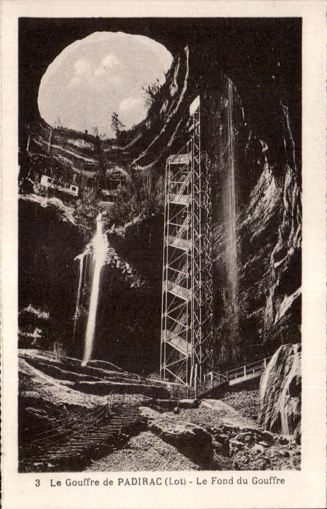 CPA Le Gouffre de Padirac Le Fond du Gouffre