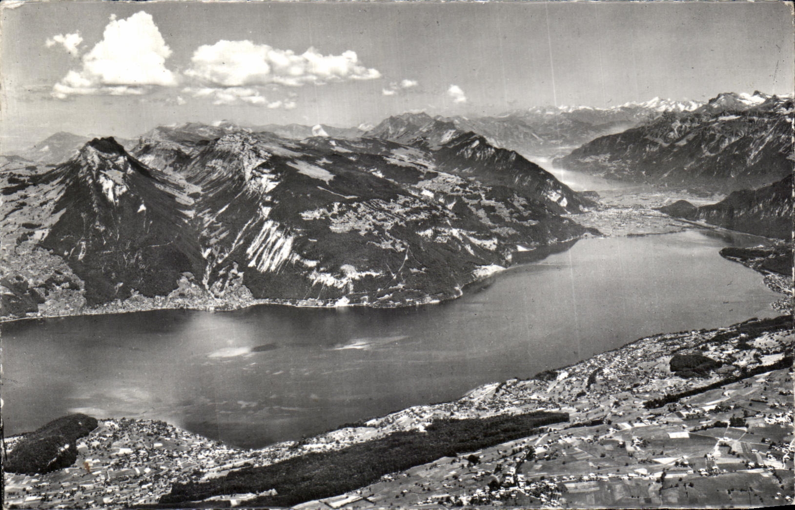 CPA Blick vom Niesen Thuner Brienzersee