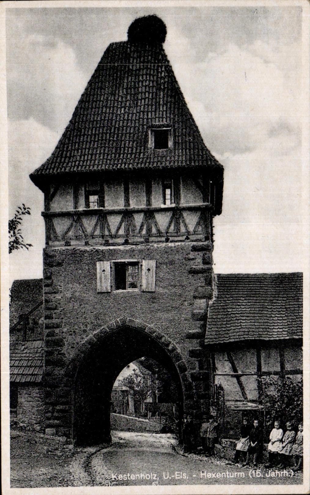 CPA Korr's Grossverlag Schawlbach Kestenholz Hexenturm