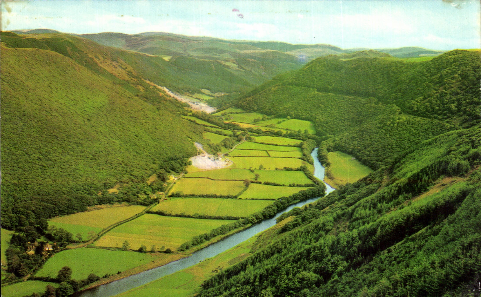 CPA Rheidol Valley View Vale of Rheidol Railway