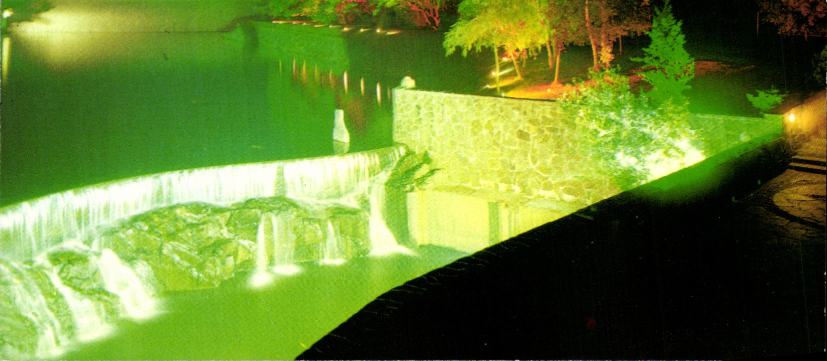 CPA Cwm Rheidol Dam By Night