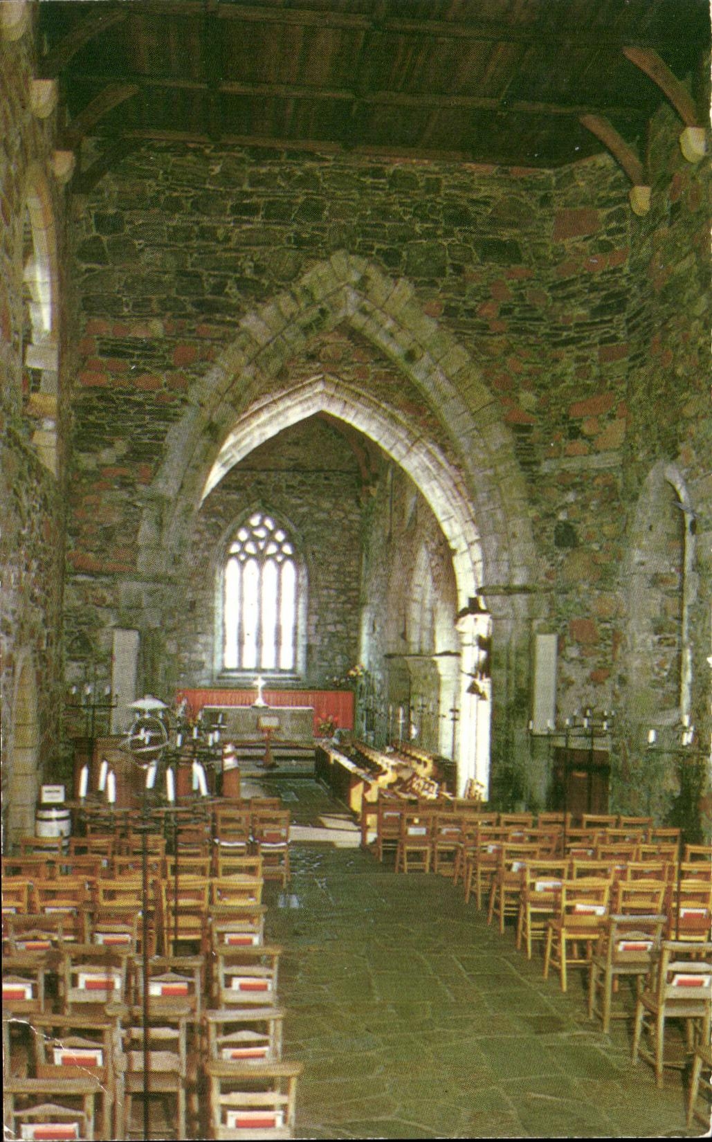 CPA Interior of St MAry's Cathedrale isle of Iona 