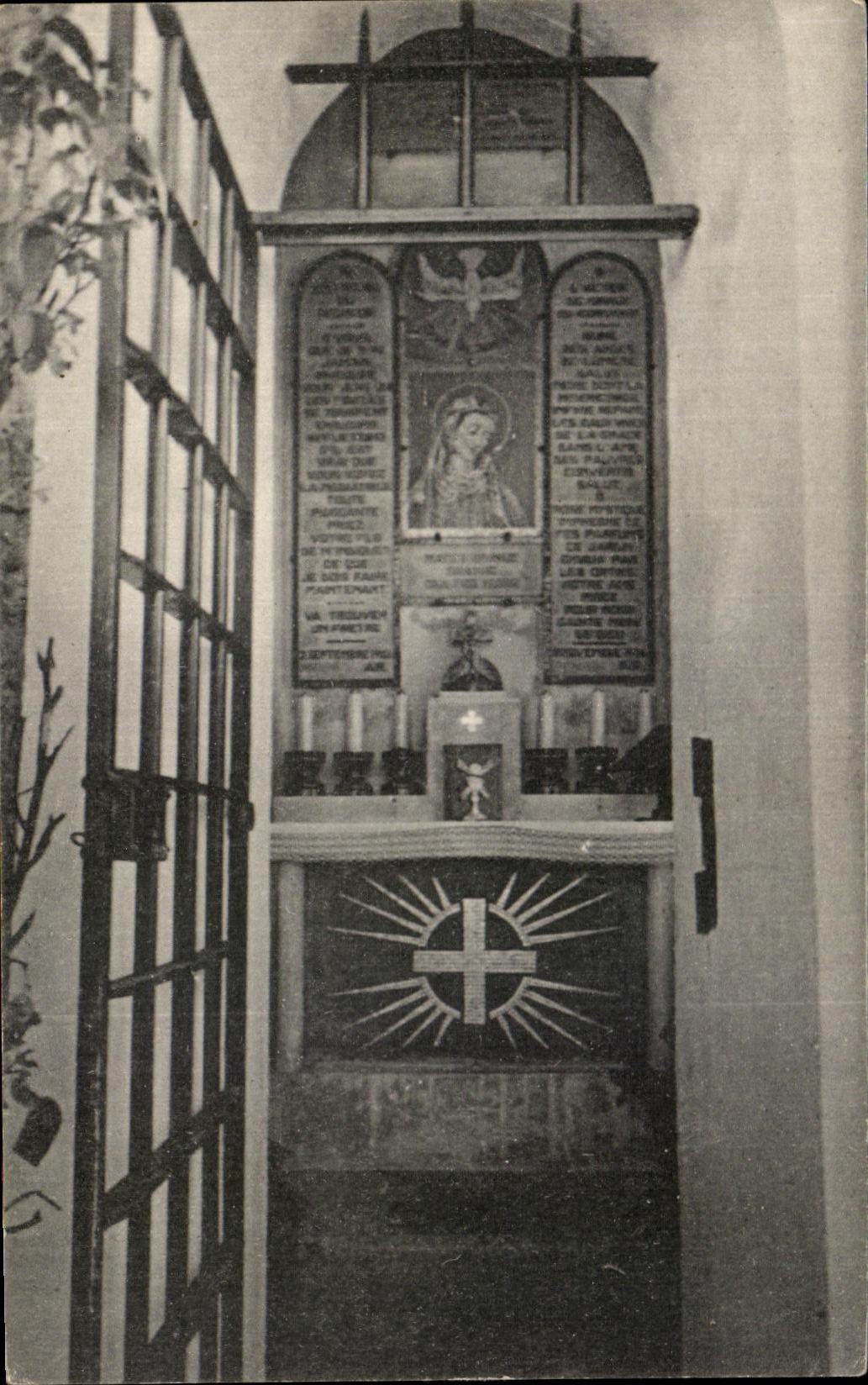CPA la tour de la madene l'autel de notre dame de grace monument de la conversion d'Adolphe Rette