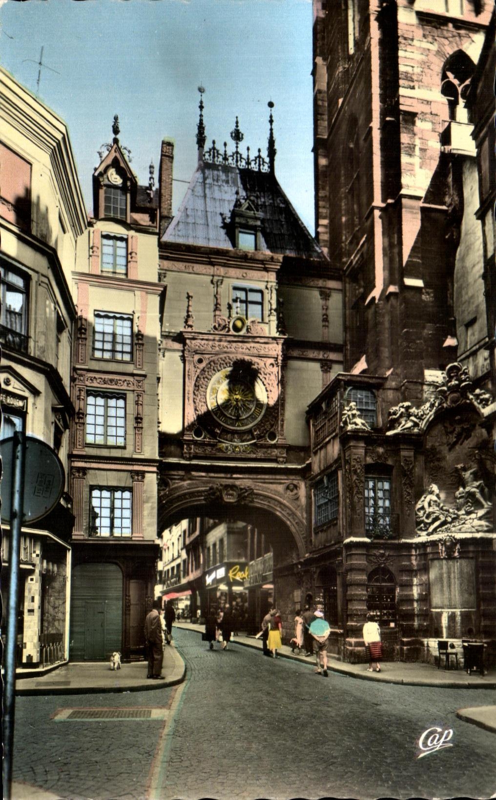 CPA Rouen the Large Clock