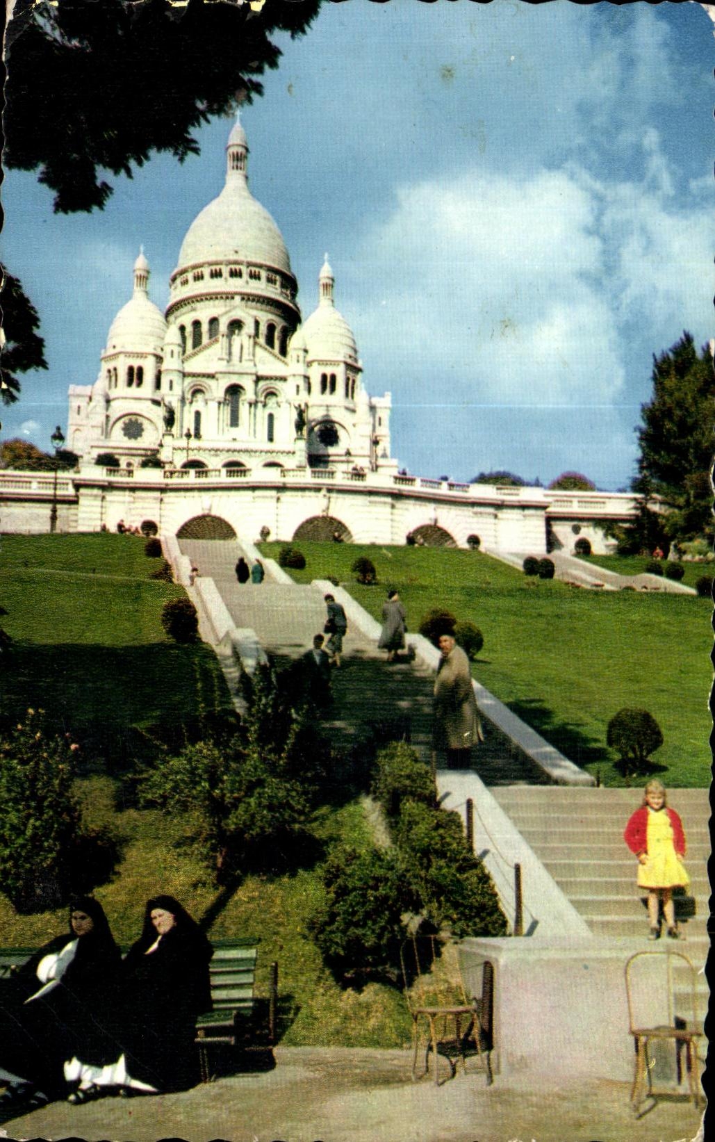 CPSM Paris Le Sacre Coeur Montmartre