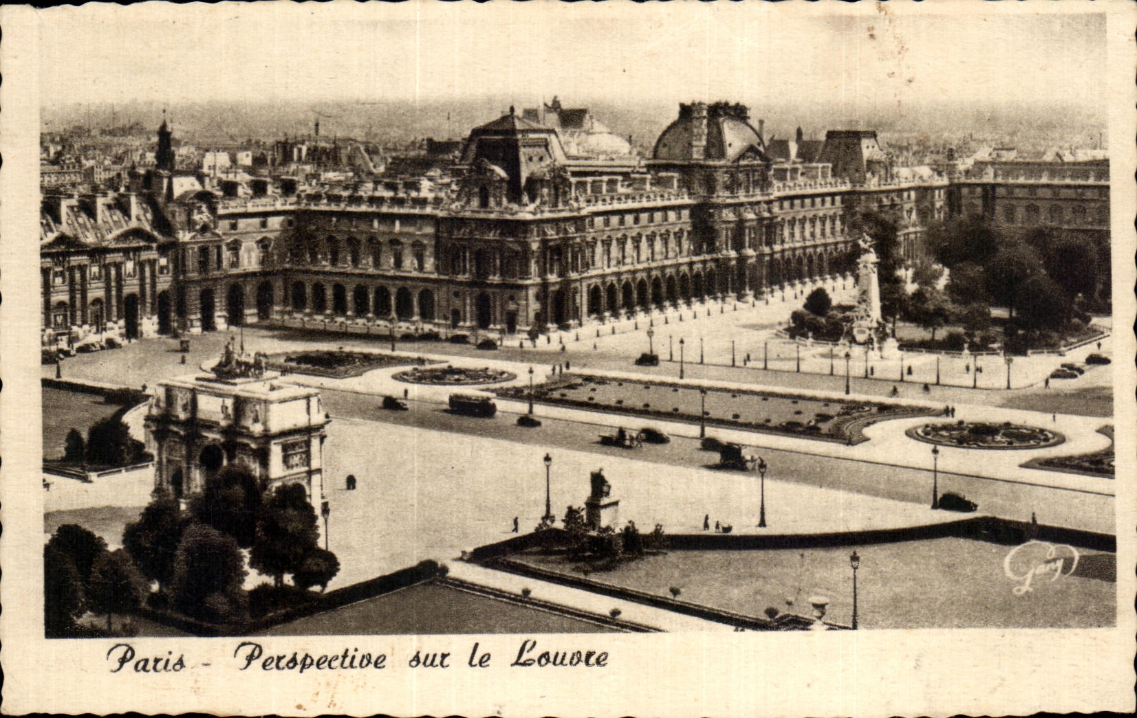 CPA Paris View On the Louvre