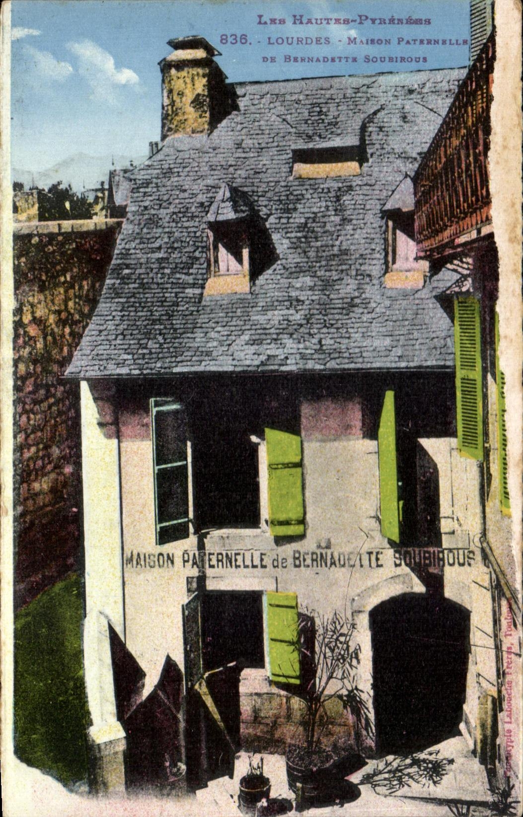 CPA Lourdes paternal House of Bernadette Soubirous