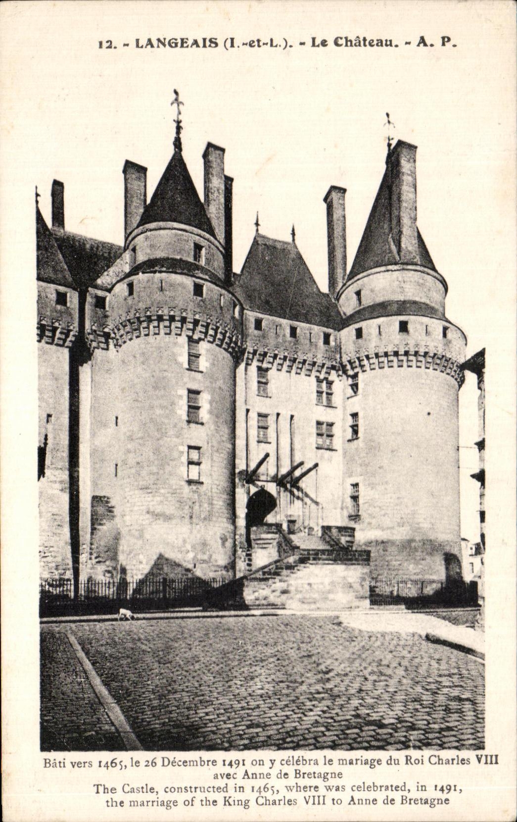 CPA Langeais el castillo