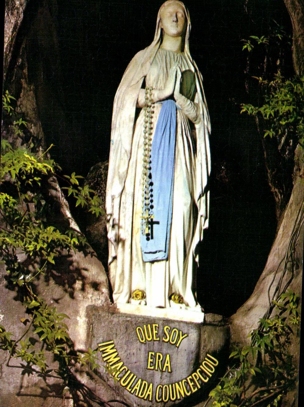 CPA Lourdes the Virgin of the Cave