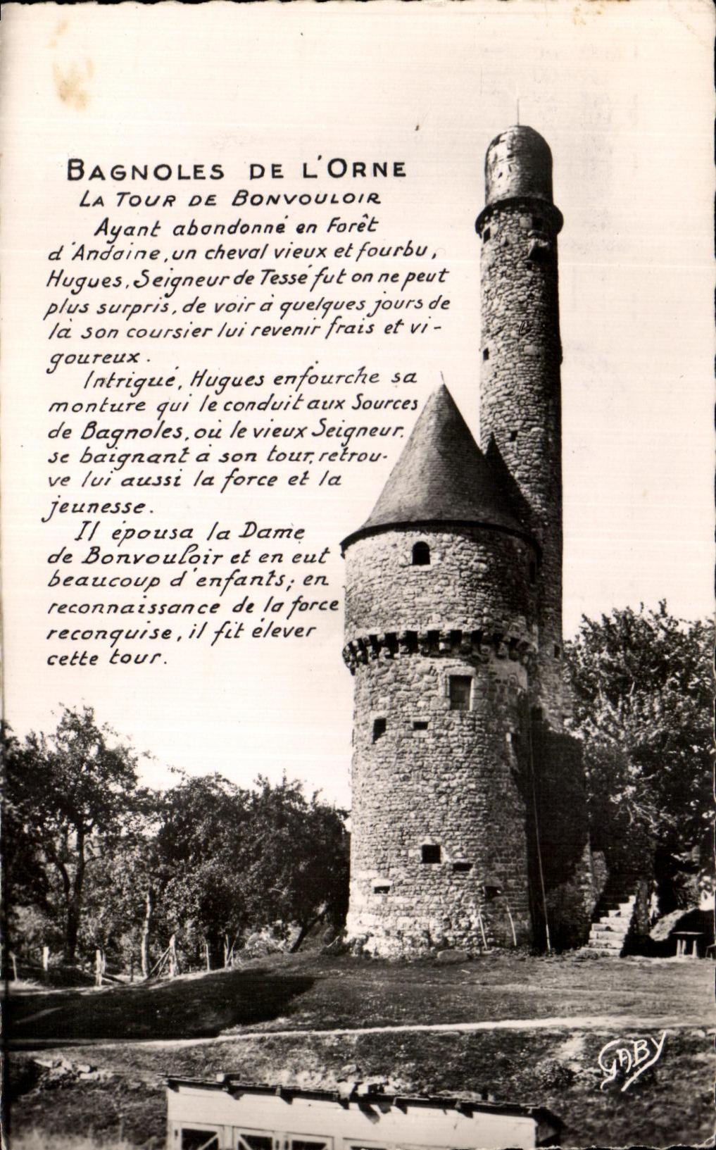 CPA Bagnoles De L'Orne La Tour De Bonvouloir 