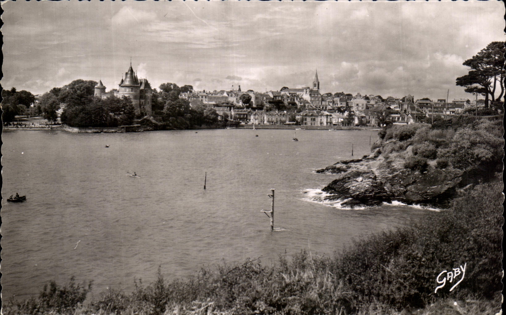 CPA Pornic L'Entree du Port et le Chateau