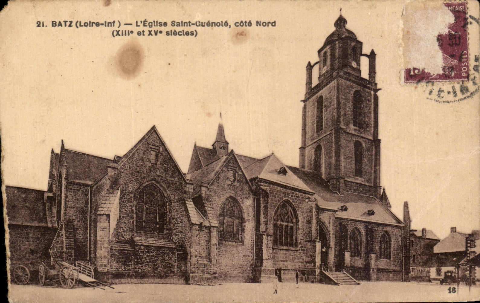 CPA Batz L'Eglise Saint Guenole Cote Nord 