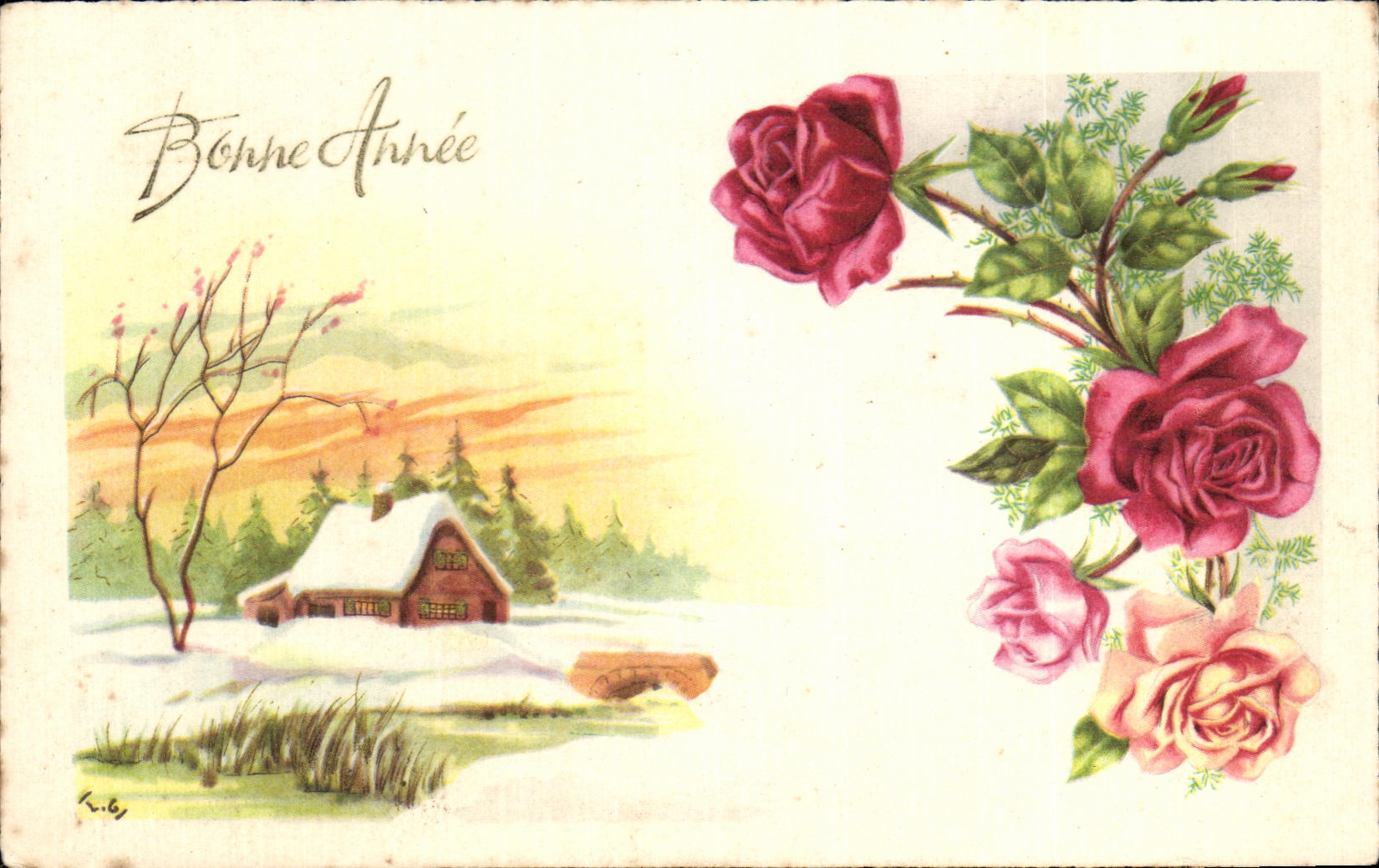 CPA Bonne Annee