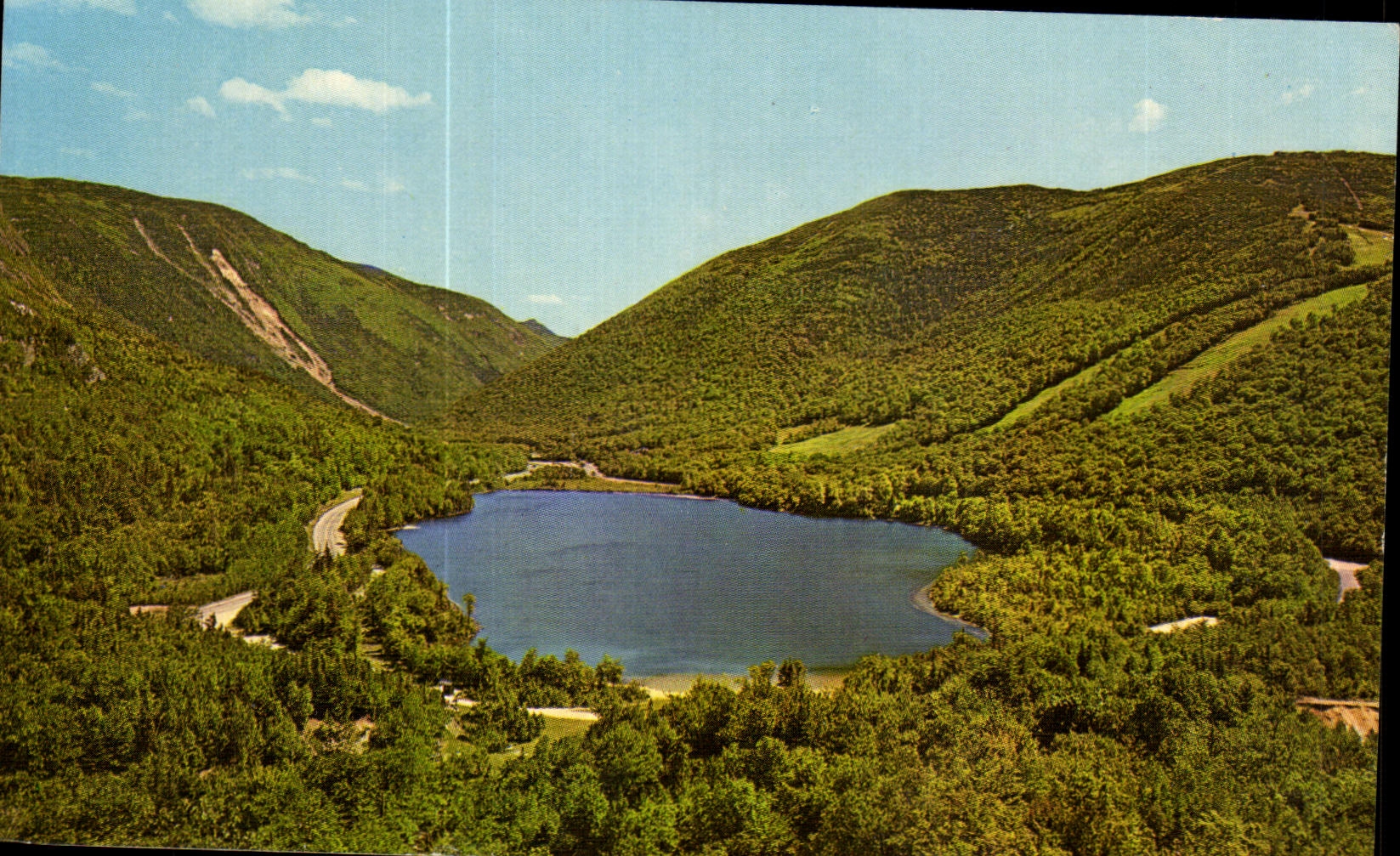 CPA Echo Lake From Artist's Bluff Francania Notch