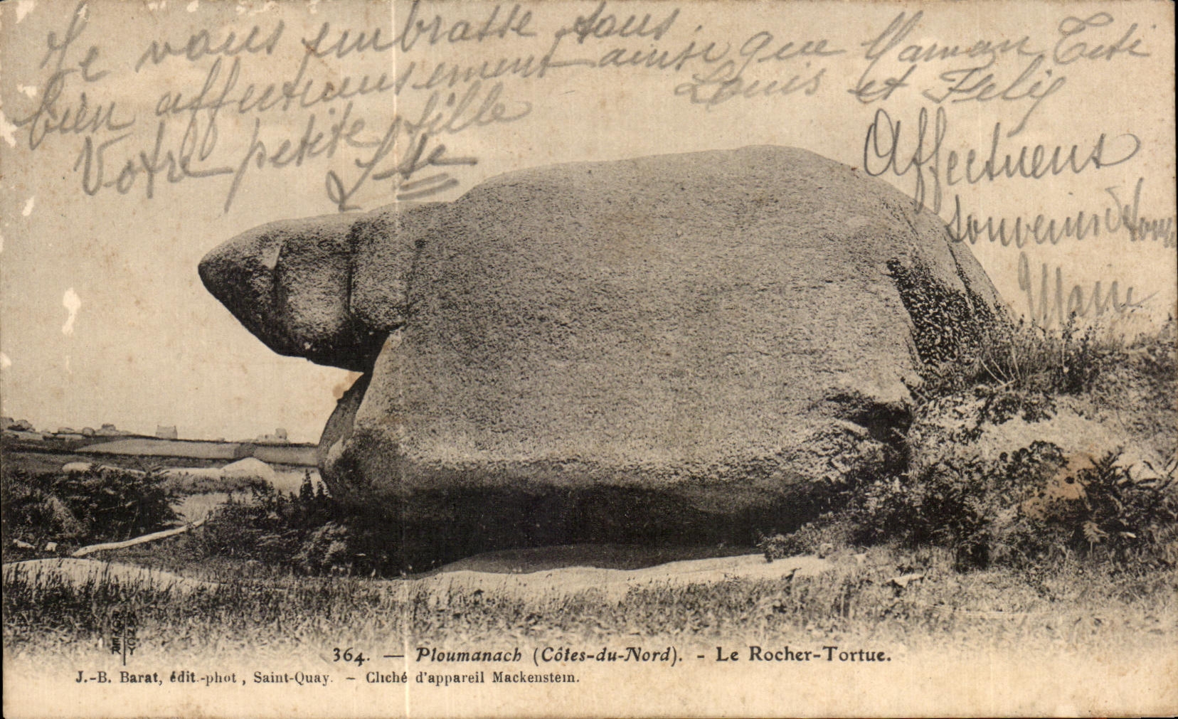 CPA Ploumanach Le Rocher Tortue