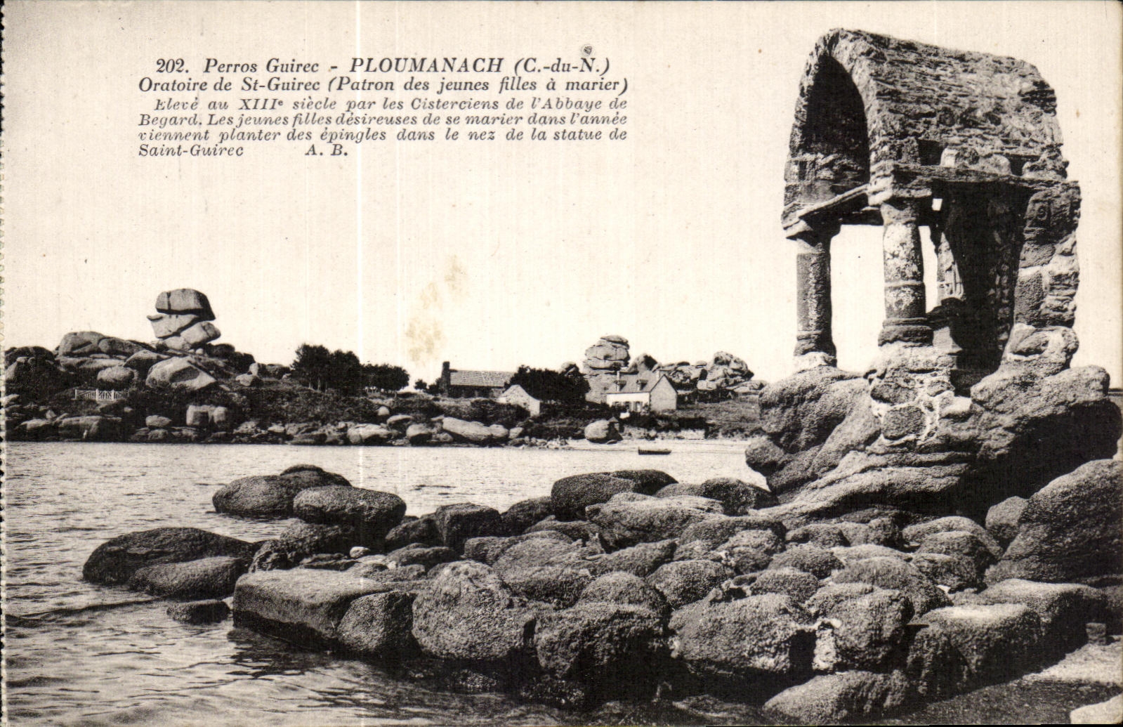 CPA Perros Guirec Ploumanach Oratoire de St Guirec
