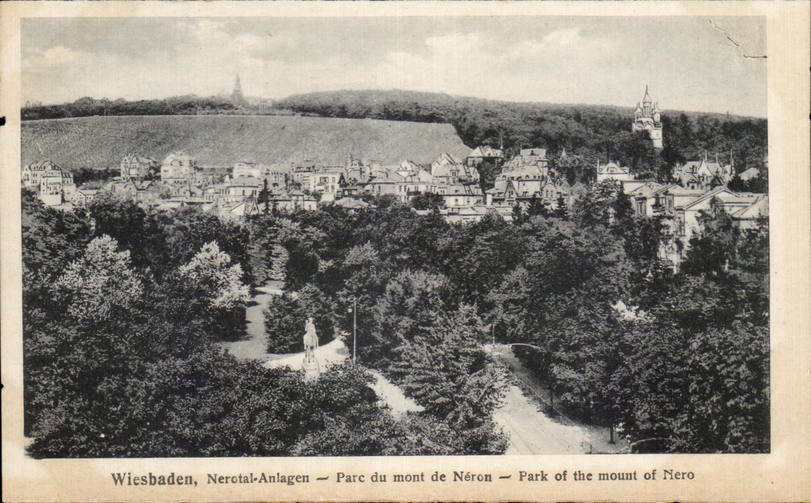 CPA Wiesbaden Nerotal Anlagen Parc du mont de Neron Park of the mount of Nero