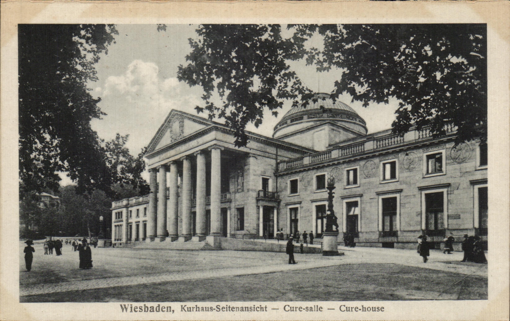 CPA Wiesbaden Kurhaus Seitenansicht Cure salle Cure House