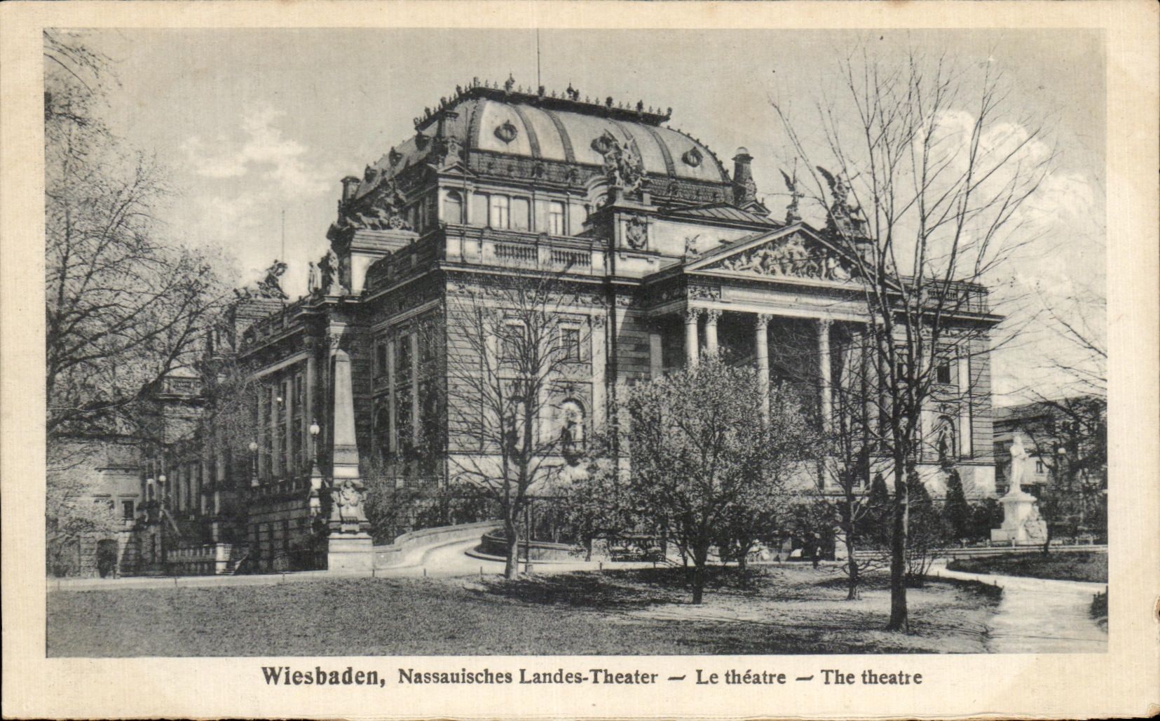 CPA Wiesbaden Nassauisches Landes Theatre Le theatre The