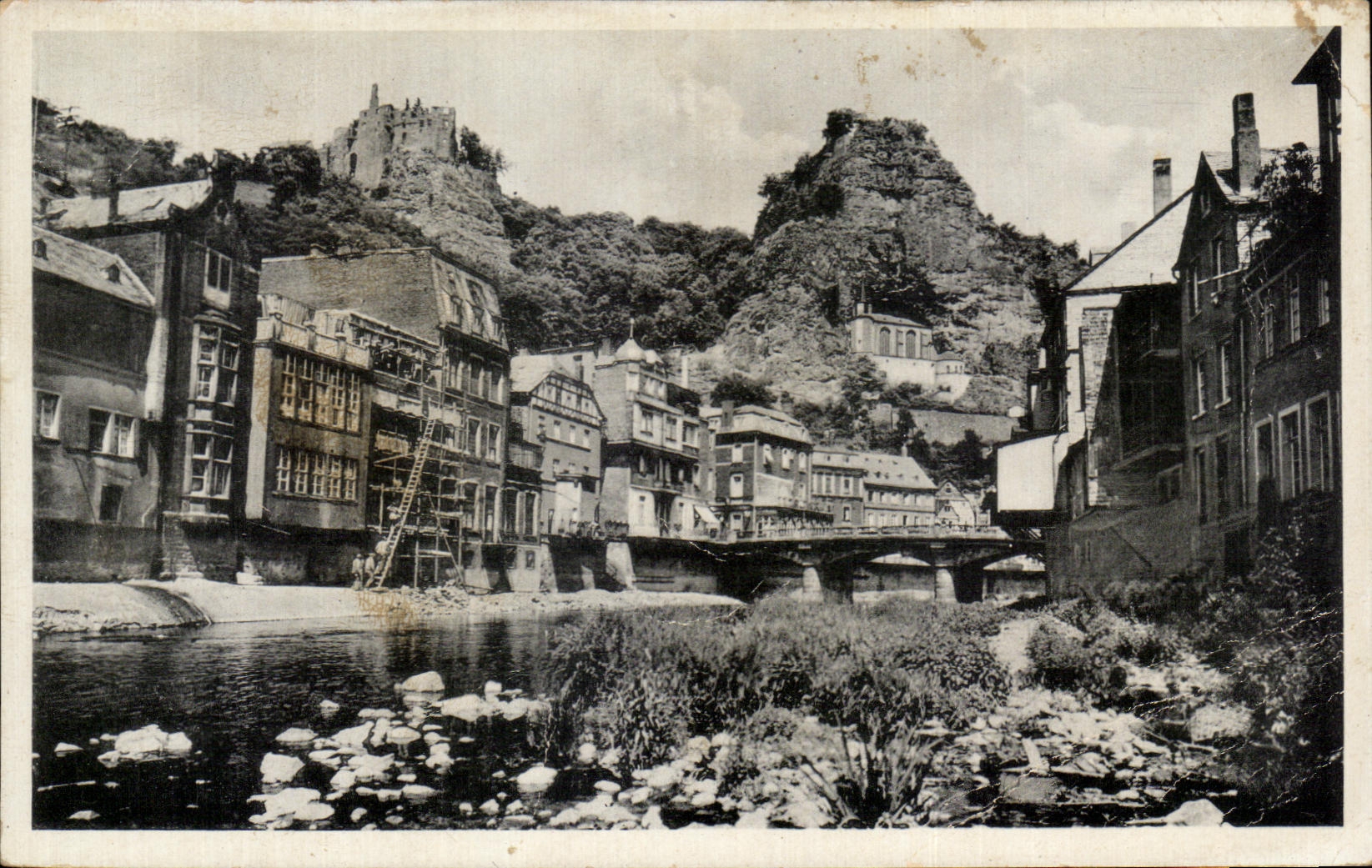 CPA Oberstein has D Nahe Felsenkirche and Burg