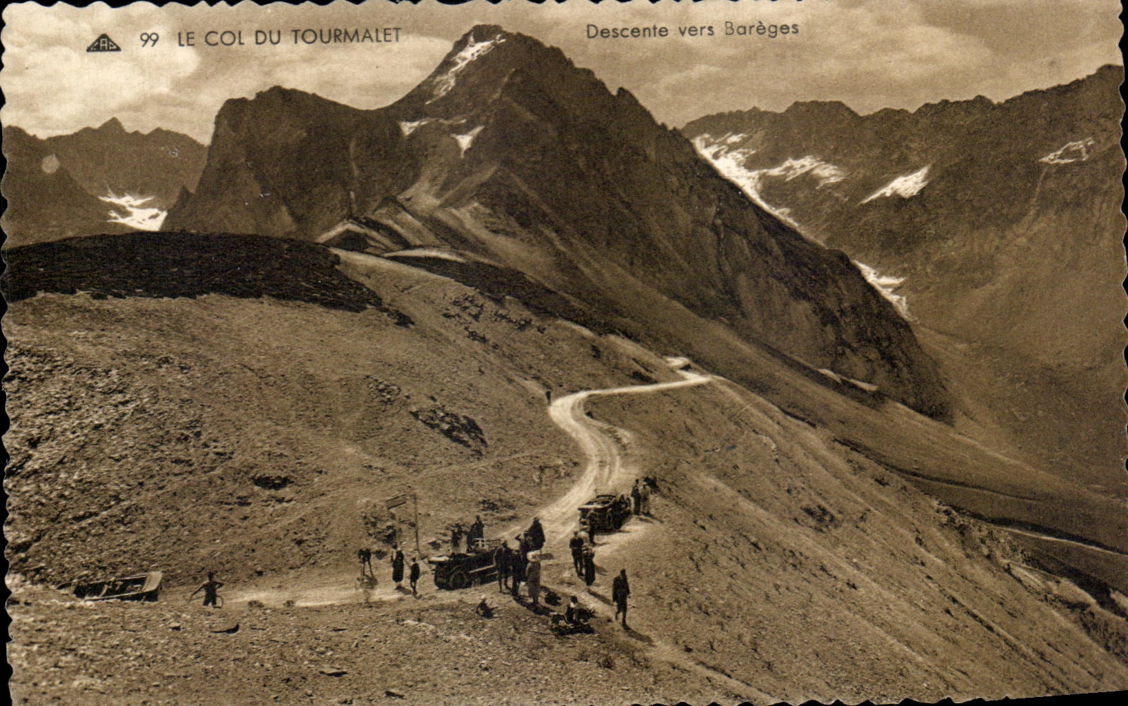 CPA the collar mDu Tourmalet Descent towards Bareges