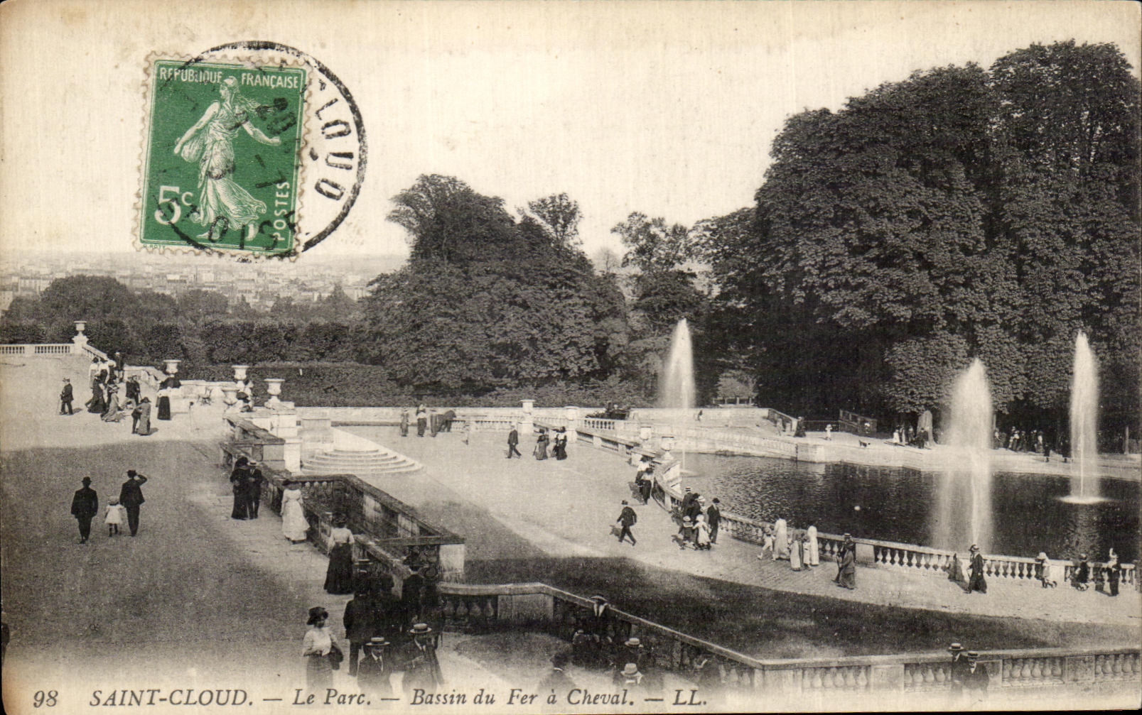 CPA Saint Cloud the Bassin park of the Horseshoe