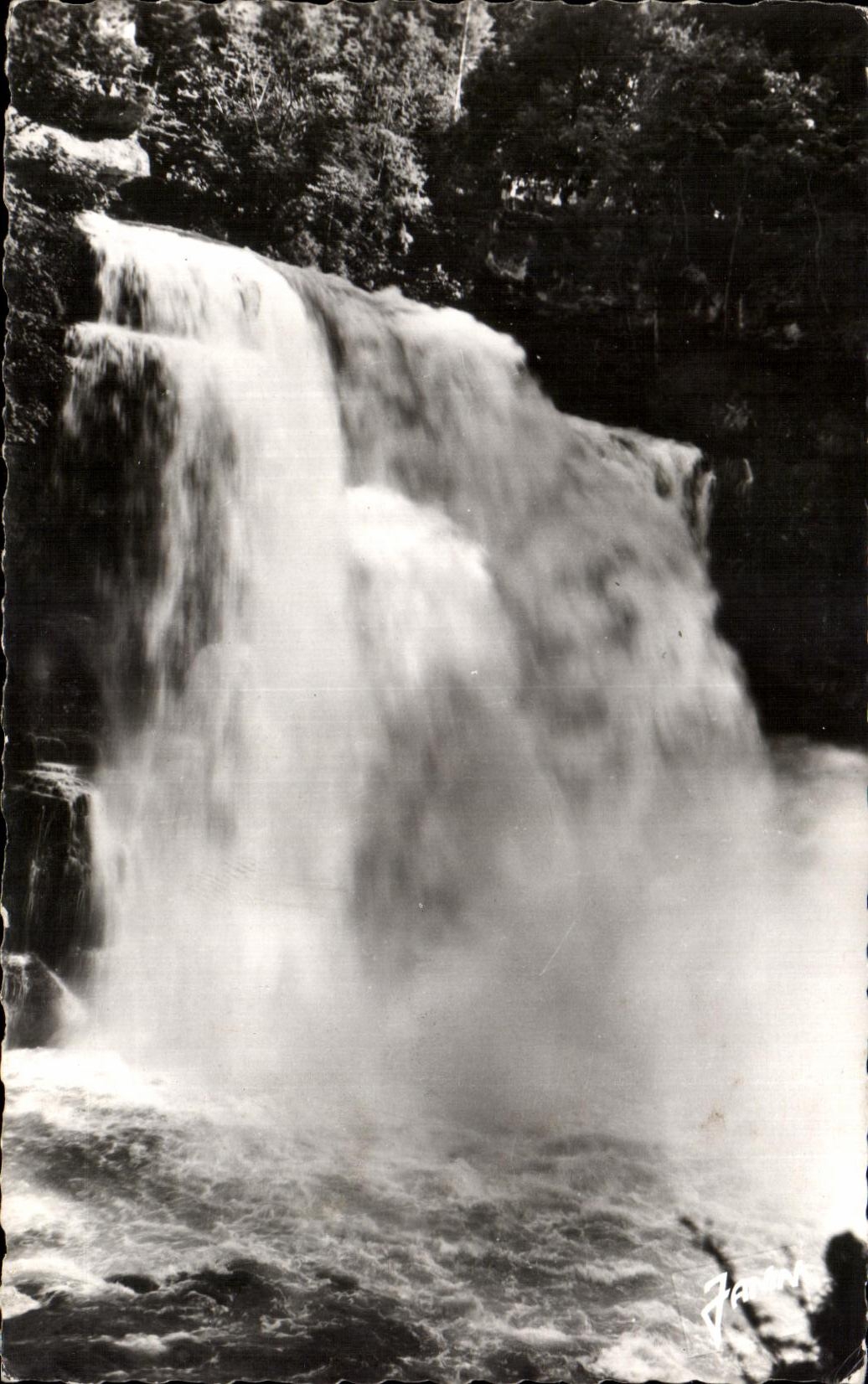 CPA Border Free Swiss Villers the Lake the Jump of Doubs