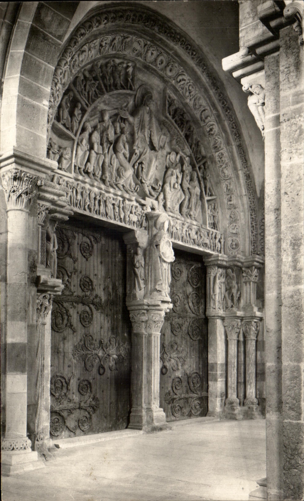 CPA Vezelay Basilica of the Madeleine Interior Gate of Narthex