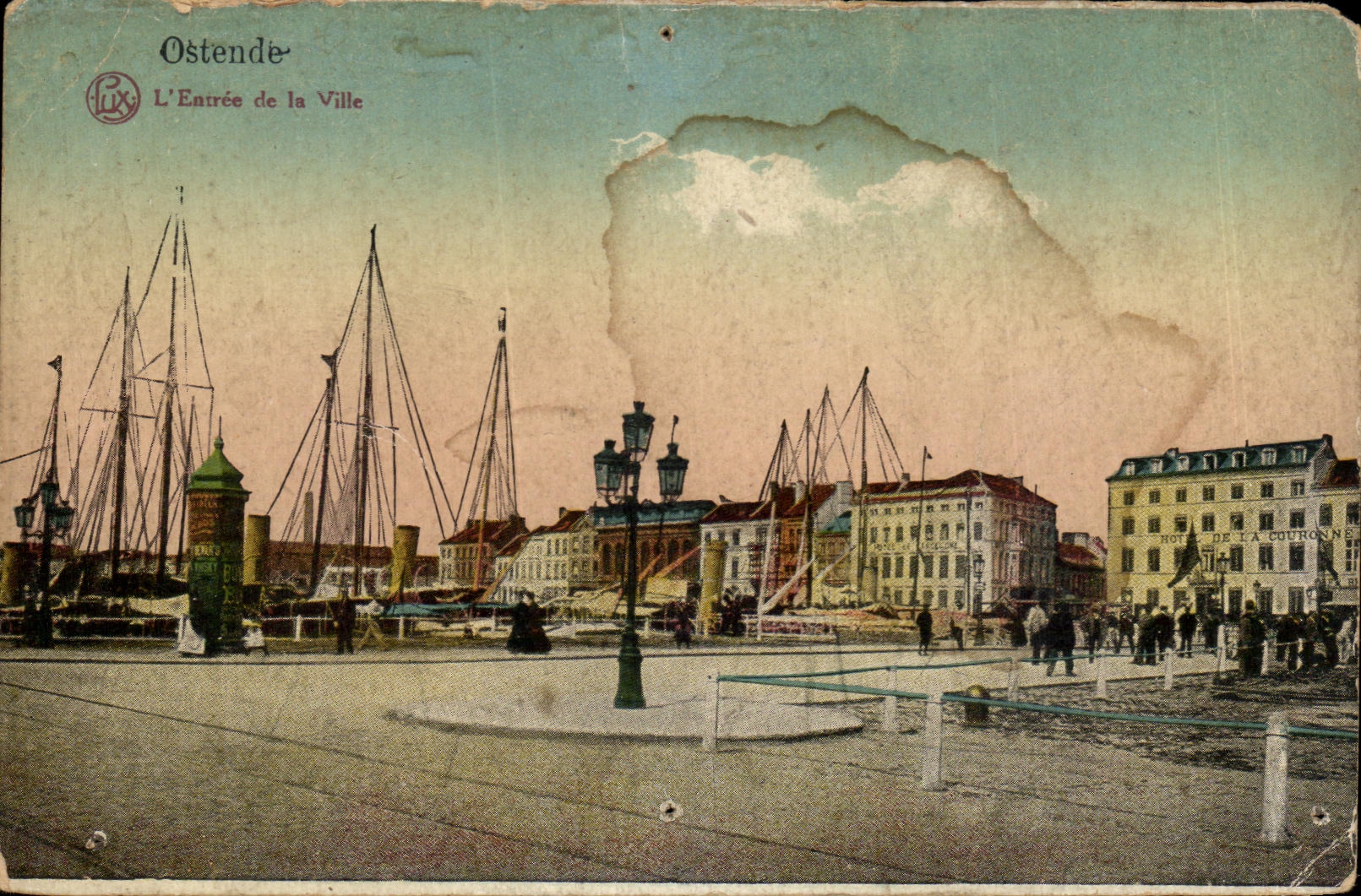 CPA Ostende L'Entree de la Ville
