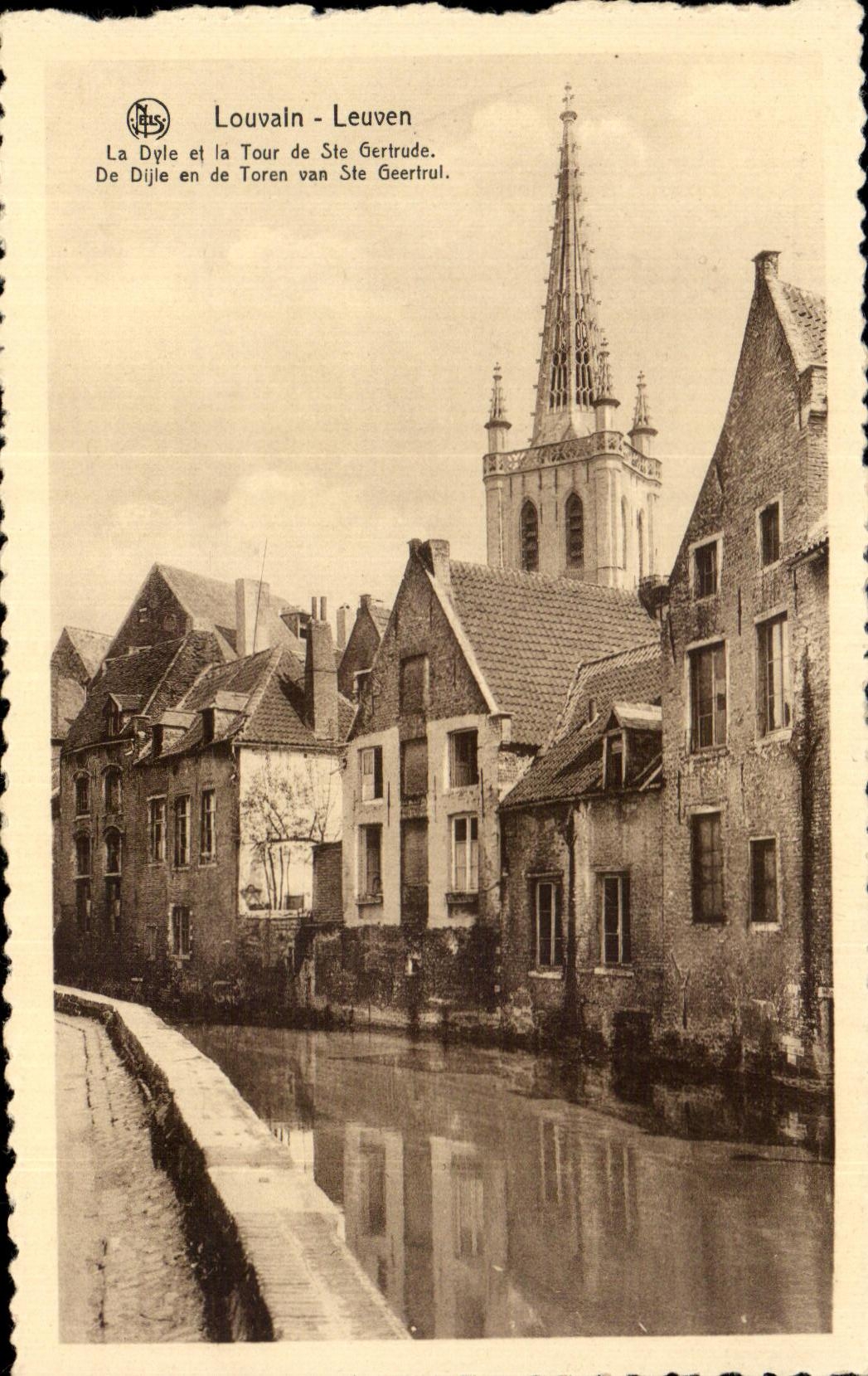 CPA Louvain Leuven La Dyle Et La Tour De Ste Gertrude