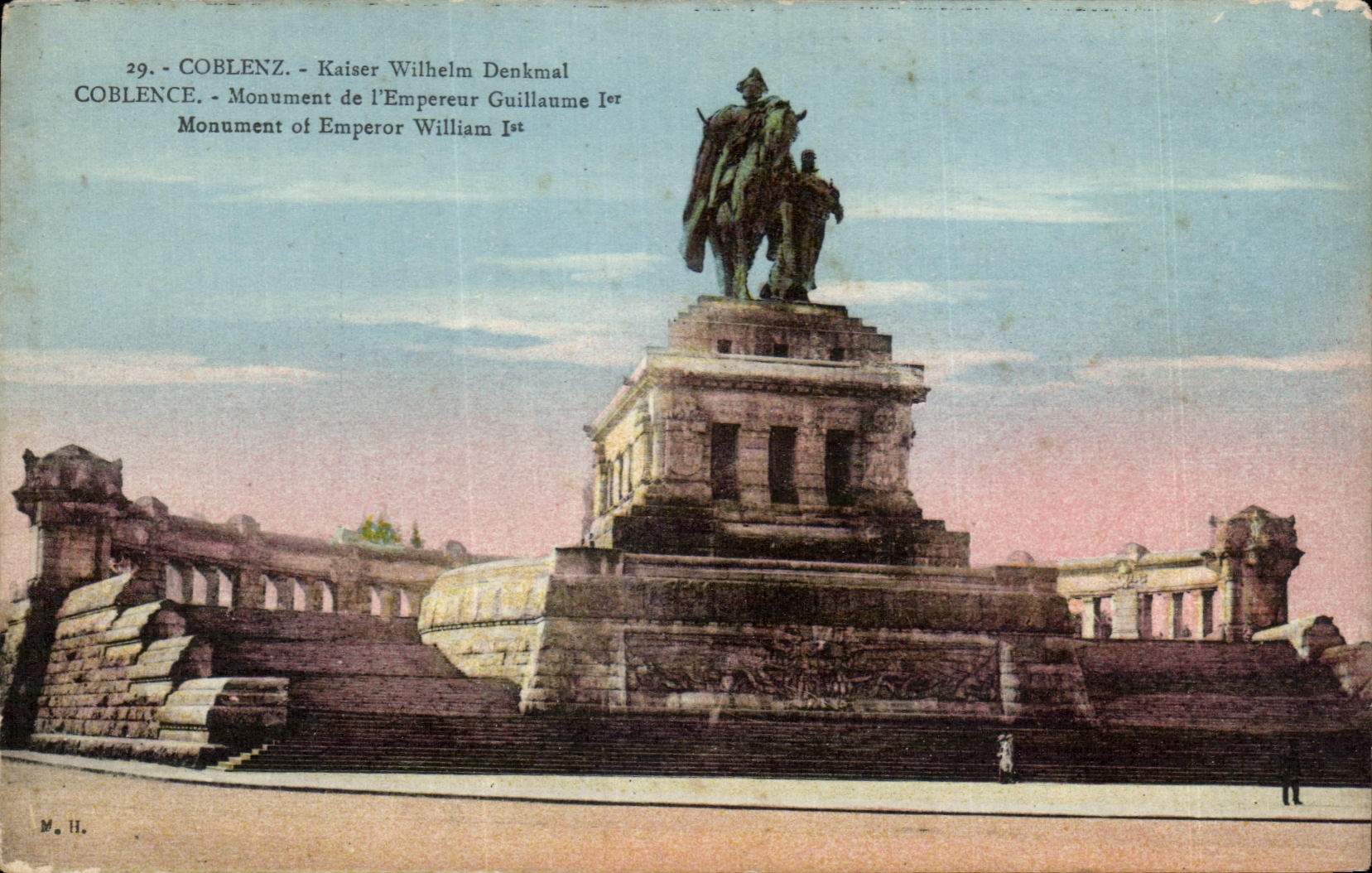 CPA Coblenz Kaiser Withelm Denkmal Colblence Monument De