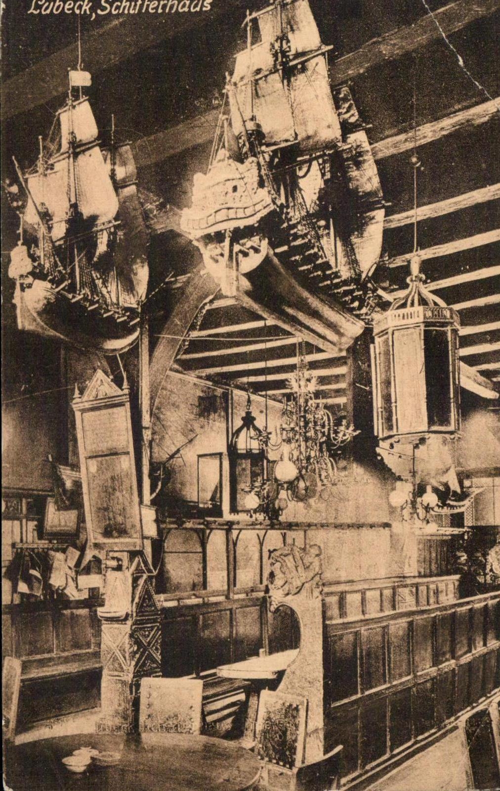 CPA Lubeck Schifferhaus Boat