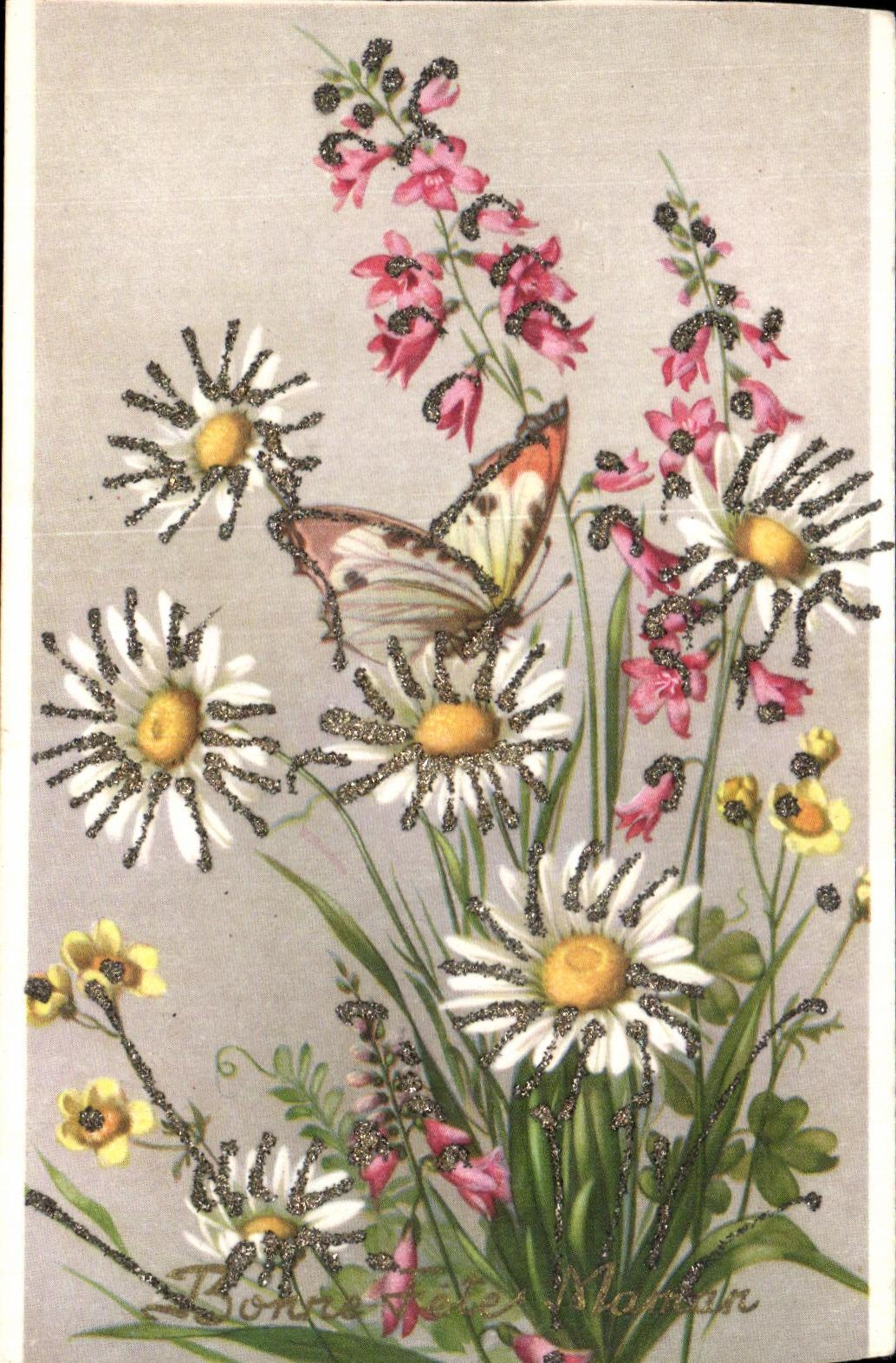 CPA buen Fantaisie celebra la mariposa de la mama