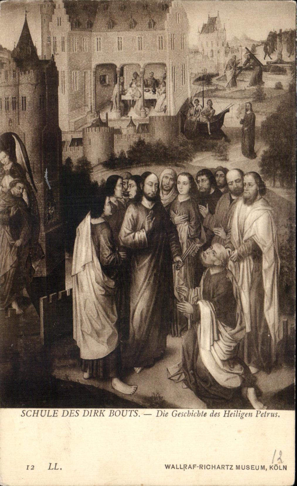 CPA Schule Of Dirk Bourts Die Geschichte Of Heiligen PetrusWallraf Richartz Koln Museum