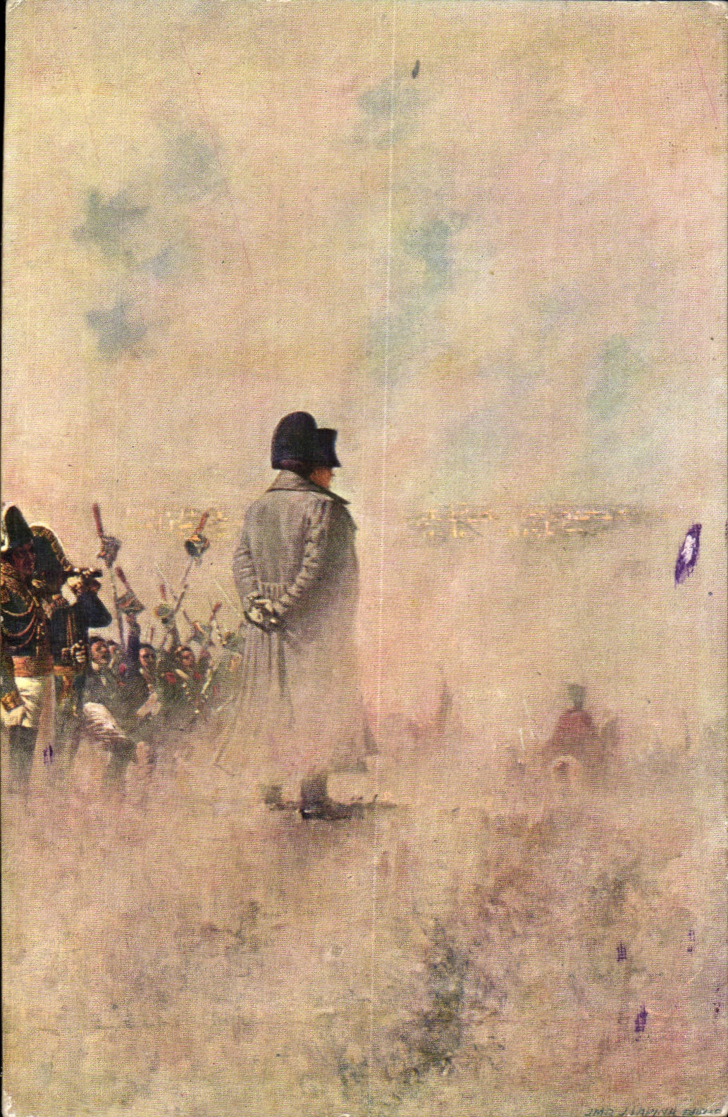 CPA Napoleon in front of Moscow awaiting the delegation of Boyards Militaria