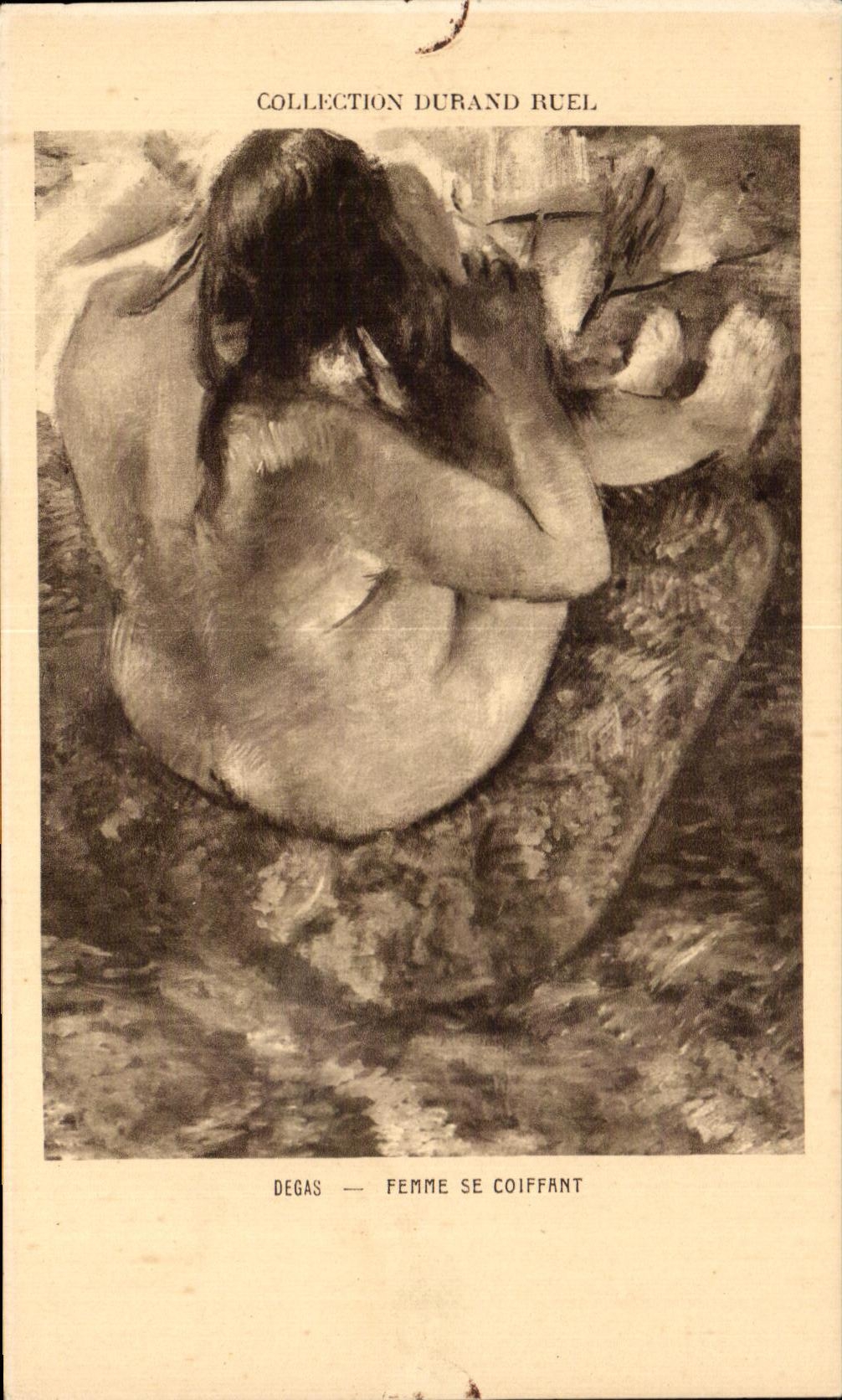 CPA Collection Durand Ruel Degas Woman being capped