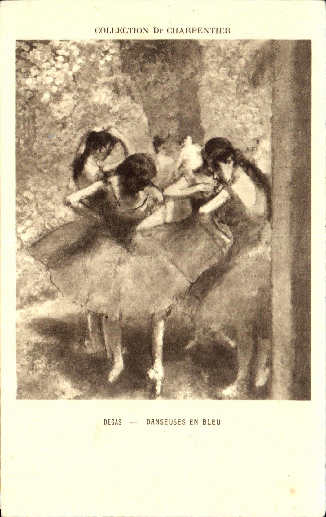 CPA Collection of Carpenter Degas Dancers in blue