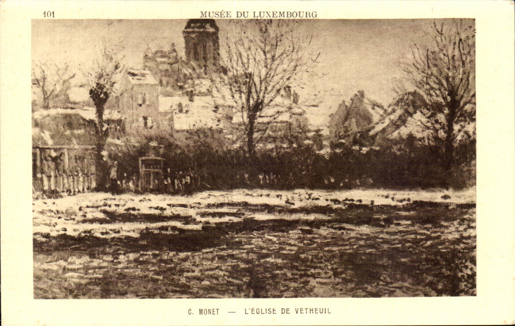 CPA Museum Of Luxembourg Monet the church of Vetheuil