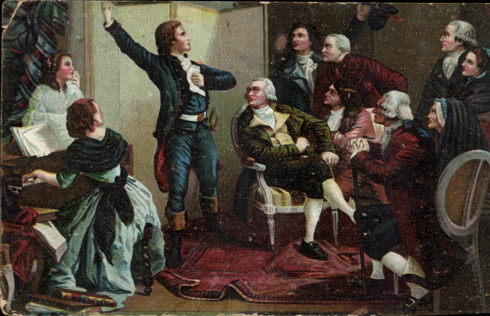 CPA Rouget de l'Isle chantant la Marseillaise 