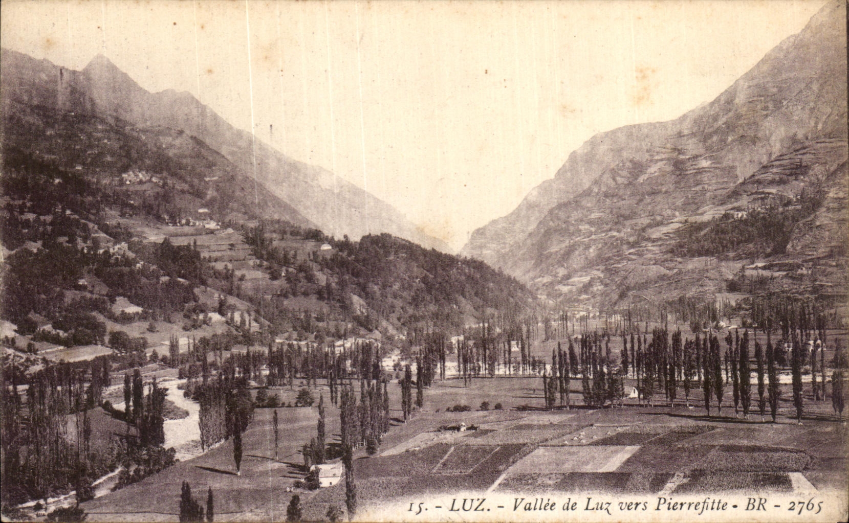 CPA Luz Valley of Luz towards Pierrefitte