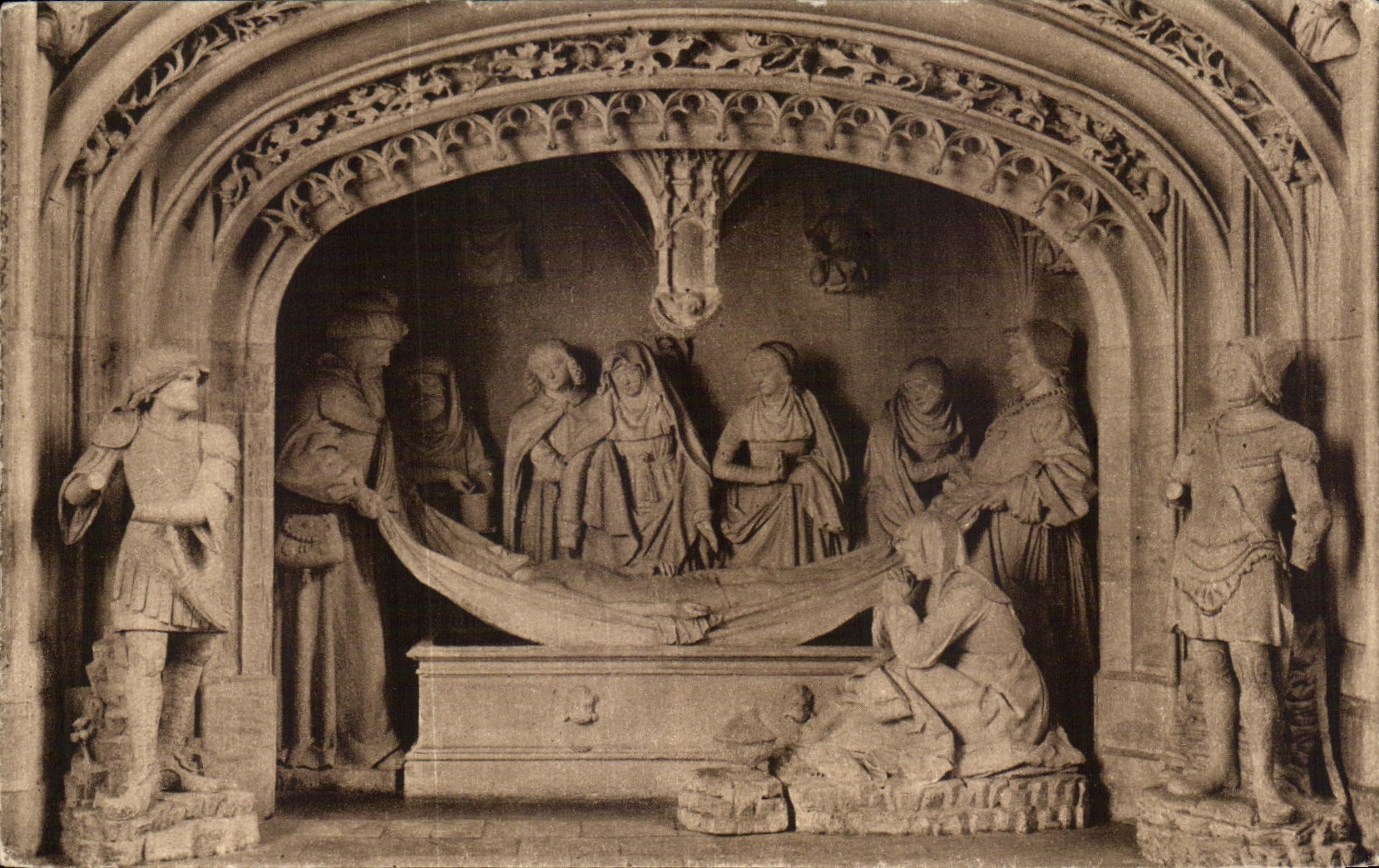 CPA the Saints De Solesmes the Tomb of Christ