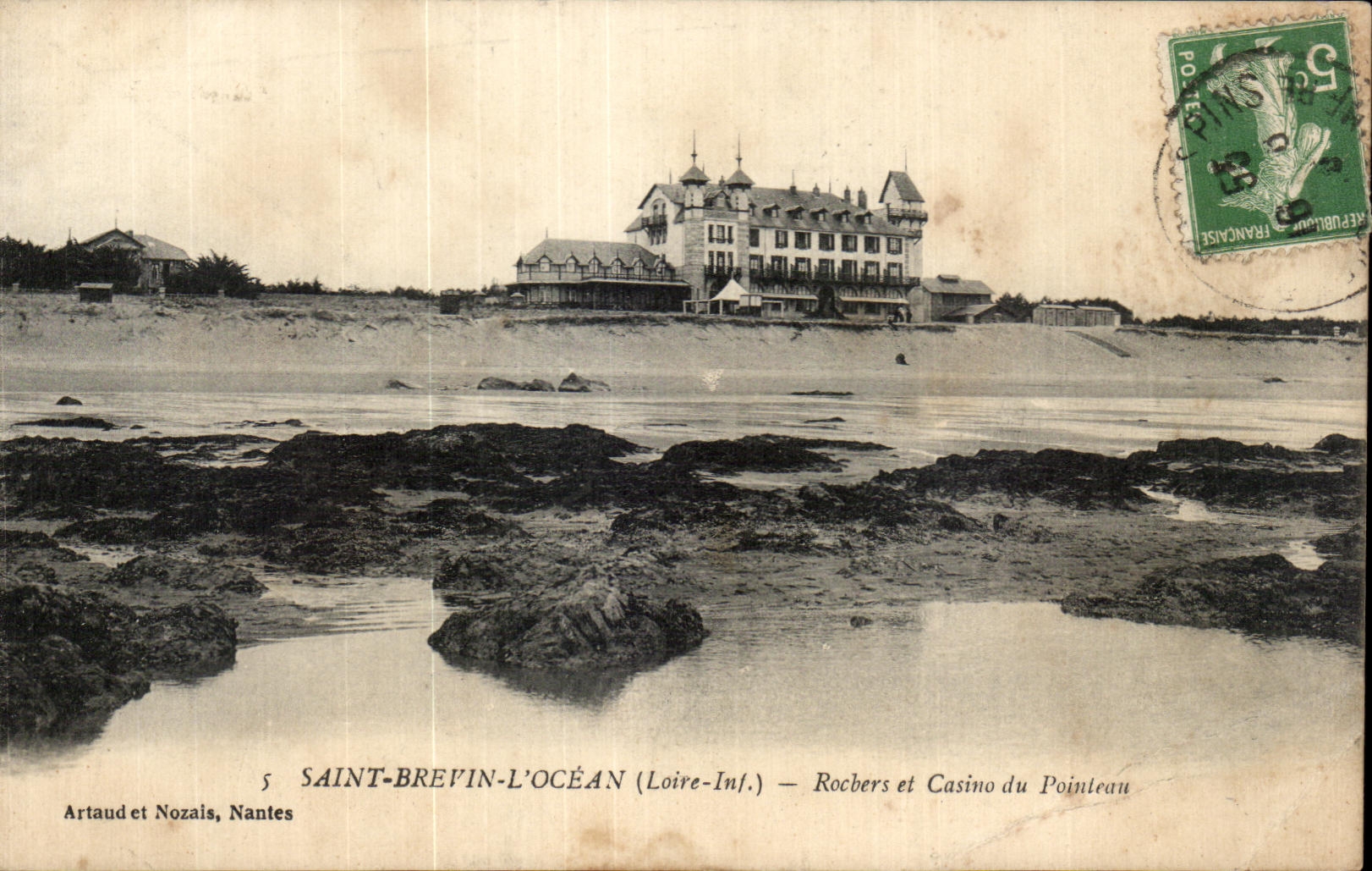 CPA Saint Brevin L'Ocean Rochers et Casino du Pointean