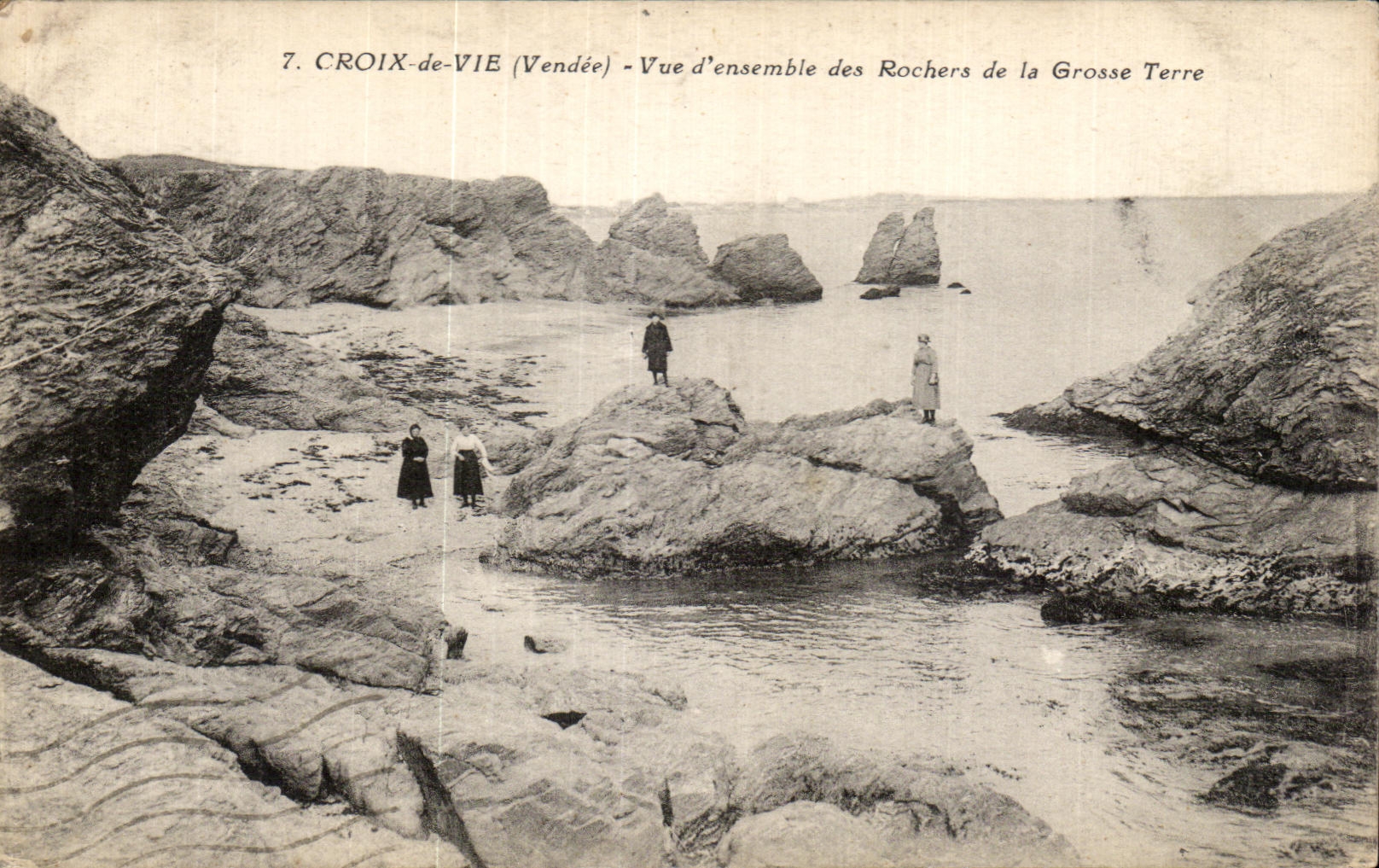 Cuadro total de CPA Croix de Vie de las rocas de la tierra grande