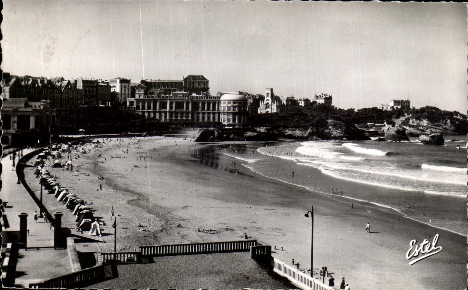 CPA Biarritz La grande Plage The main Beach