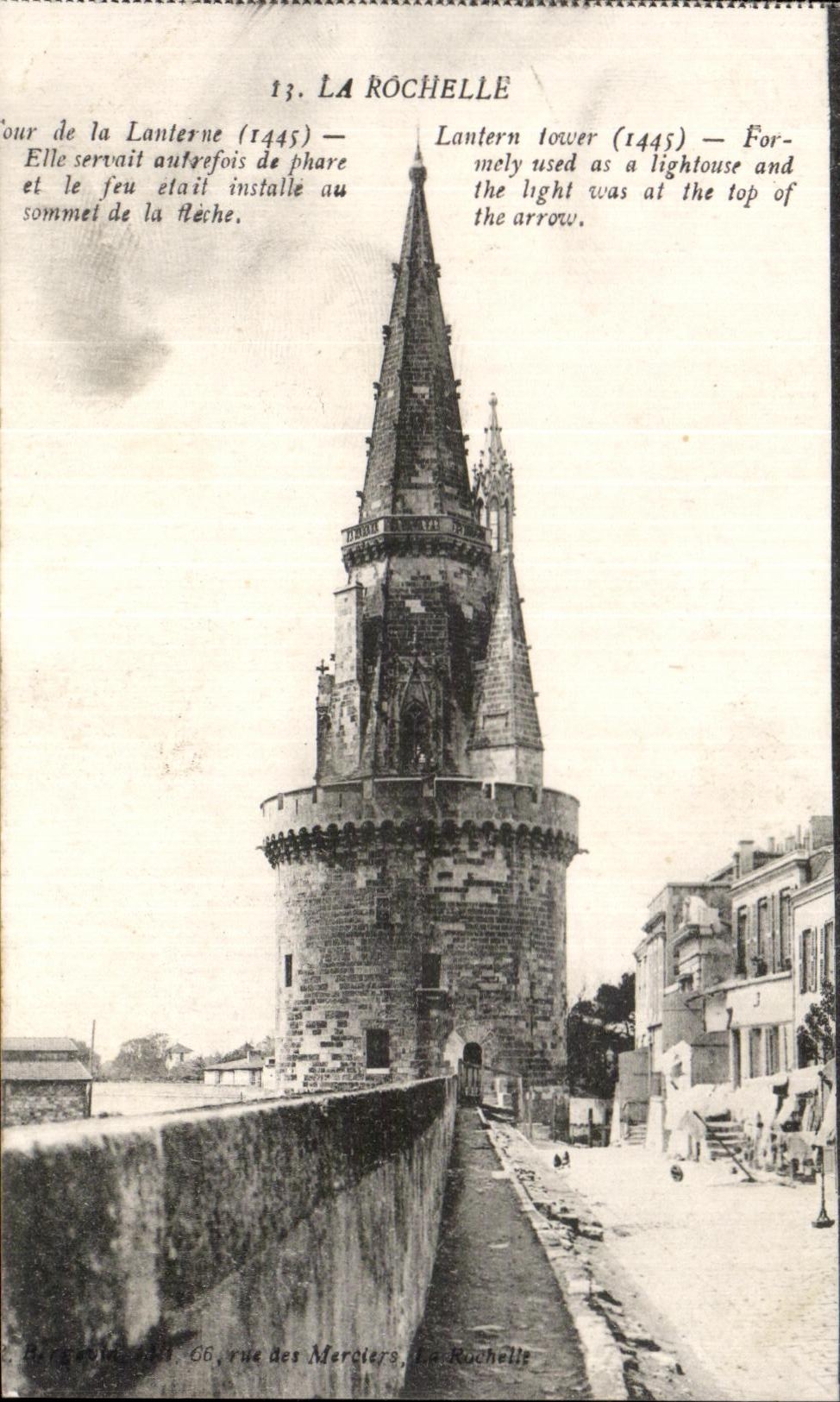 CPA La Rochelle Tour of the Lantern It Was used formerly as Lighthouse and fire etail
