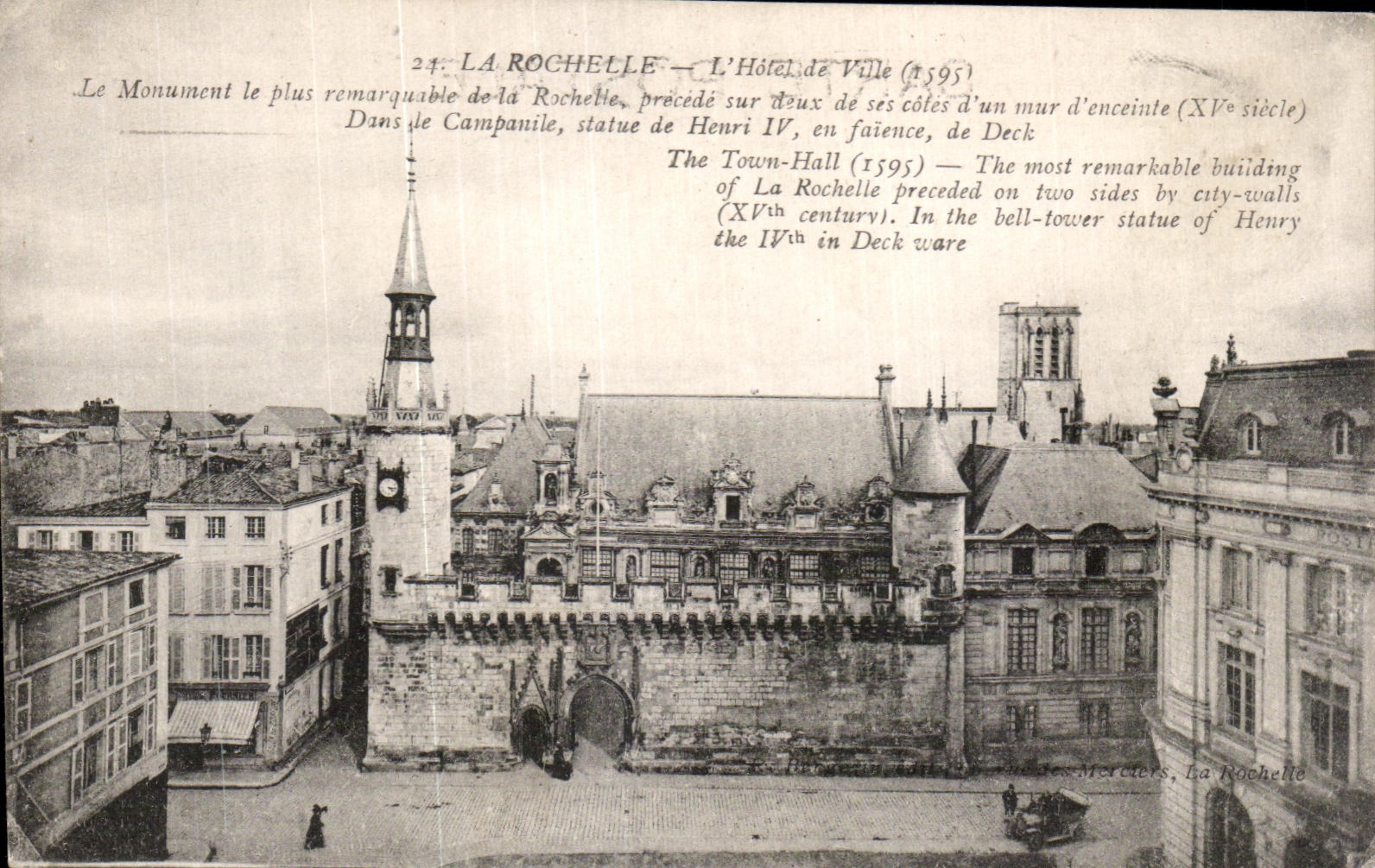 CPA La Rochelle the Town hall the most remarkable Monument of the La Rochelle