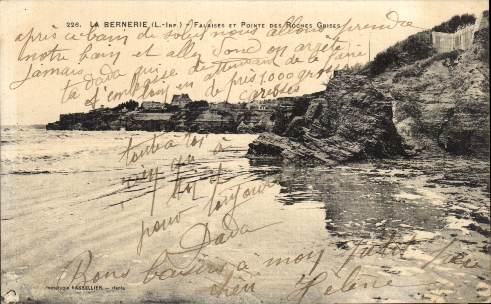 CPA La Bernerie Falaises et Pointe des Roches Grises