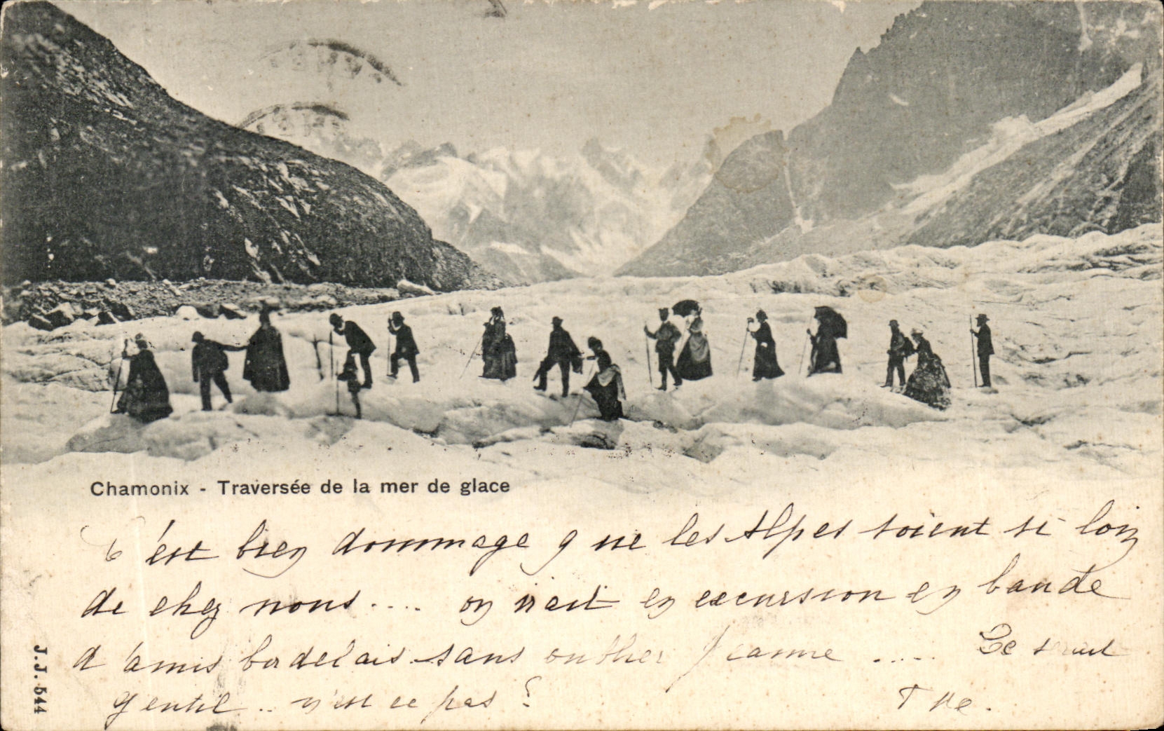 CPA Chamonix Crossed of the Sea of ice Alpinism