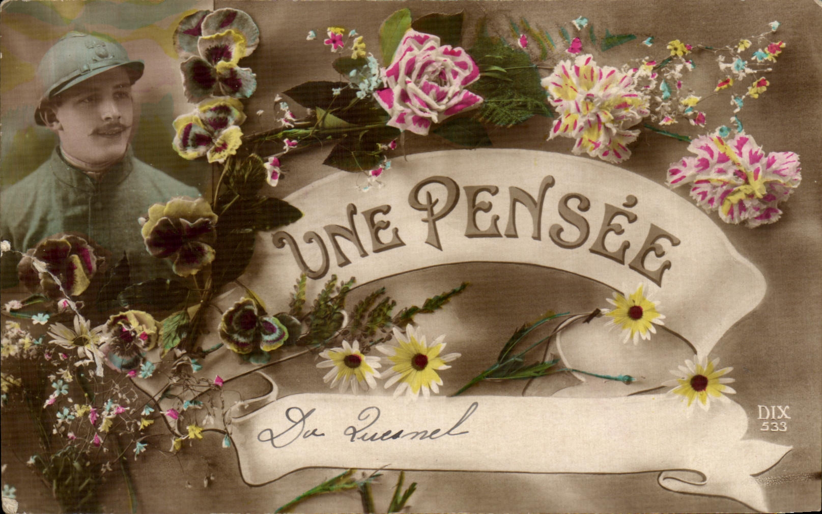 CPA Militaria Fantasy a Thought