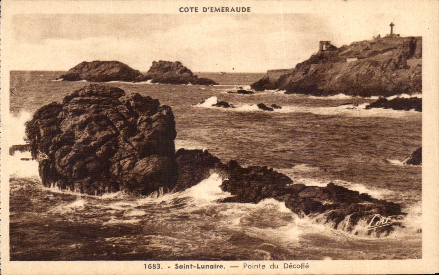 CPA Cote D'Emeraude Saint Lunaire Pointe du Decolle